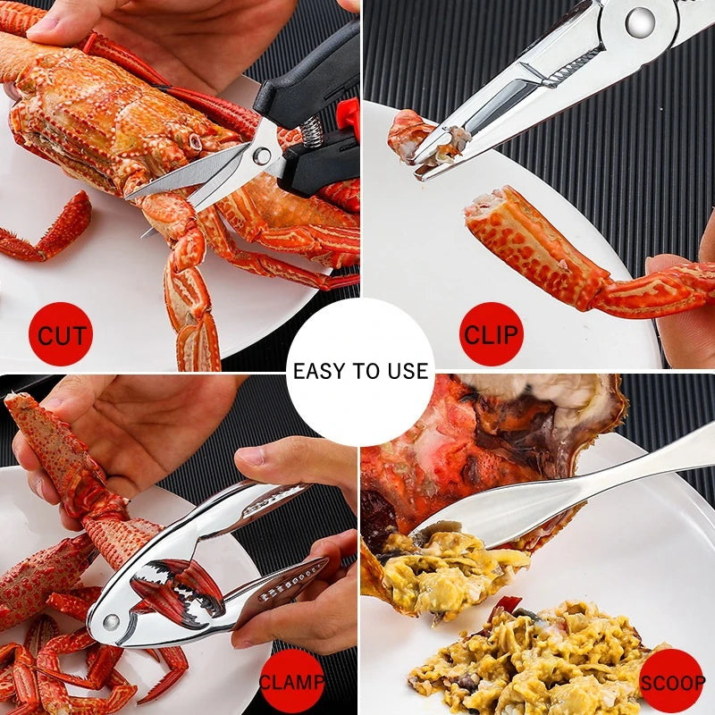 Stainless Steel Crab Tool Set Crab Peel Shrimp Tool