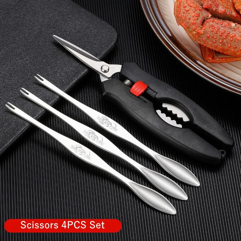 Stainless Steel Crab Tool Set Crab Peel Shrimp Tool