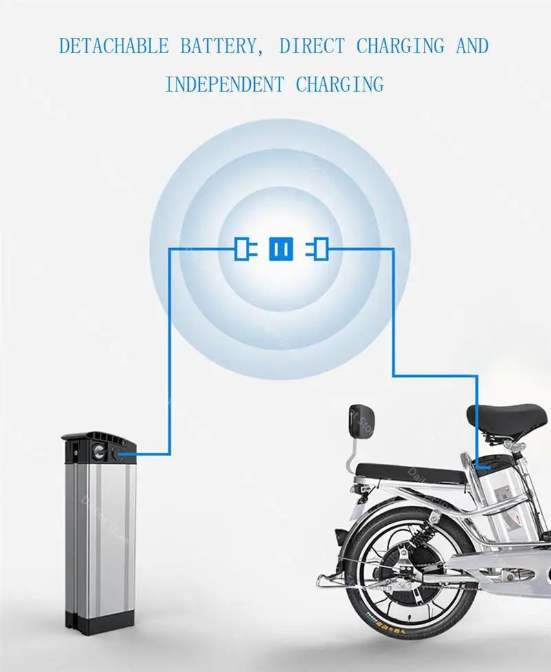 Adult Electric Bicycle 18 Inch 350W 48V 80KM