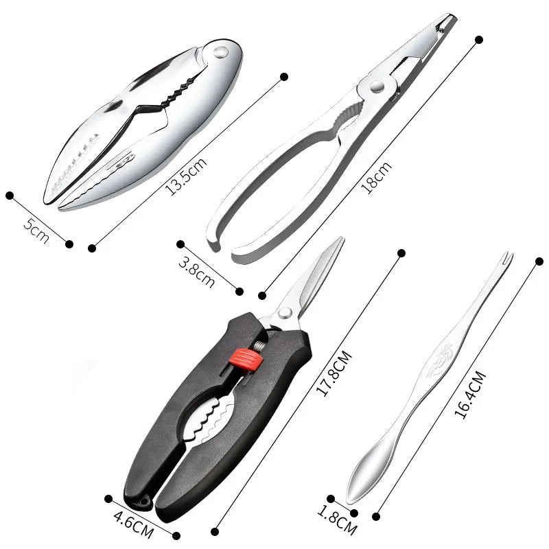 Stainless Steel Crab Tool Set Crab Peel Shrimp Tool