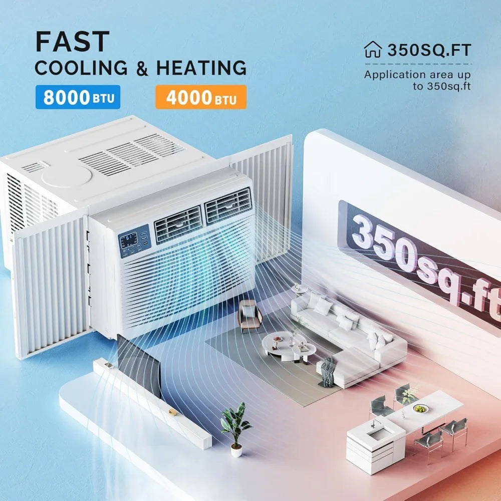 Window Air Conditioner with Heat, Window AC Unit