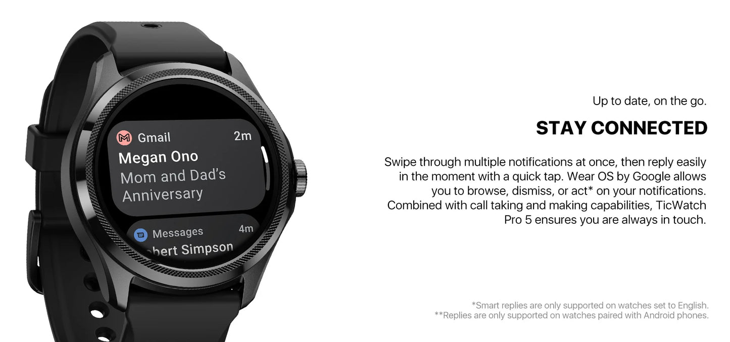 TicWatch Pro 5 Wear OS Smartwatch