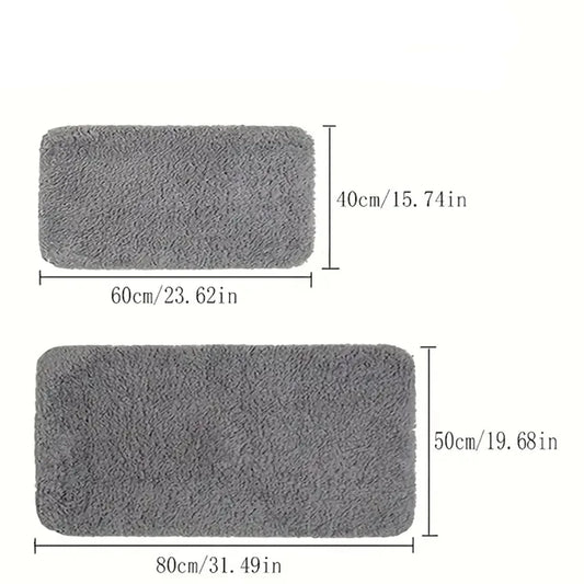 Anti-slip bathroom floor mat water absorbent