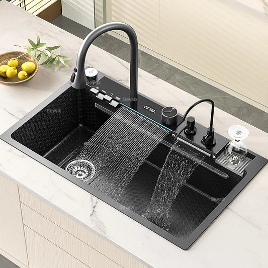 Left Drainage Kitchen Sink Single Bowl Kitchen Sinks