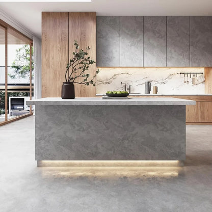 72'' Kitchen Island, with Storage Japandi Style Wood