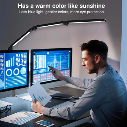 LED Desk Lamp with Clip, Multi-Angle Flexible 4-Segment